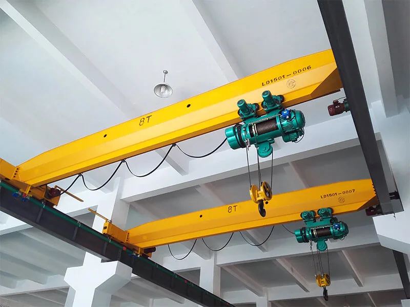 LD Single Girder Electric Hoist Overhead Crane image 2
