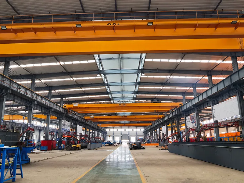 N-LH Type Double Girder Bridge Crane with Hoist Trolley image 2