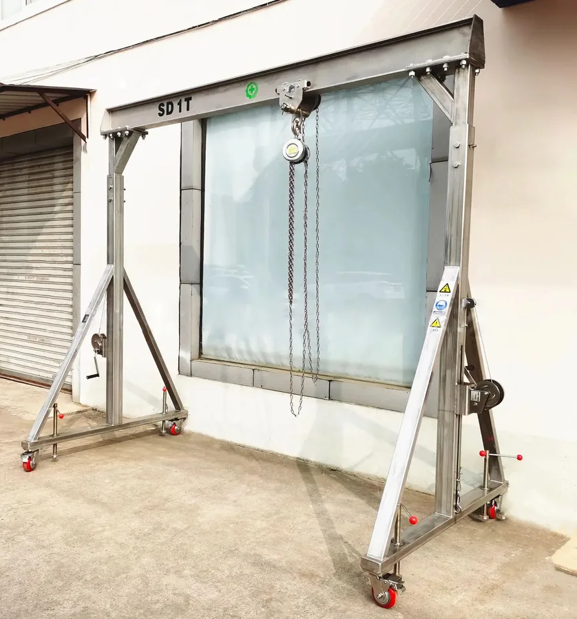 Simple Portable Aluminum Gantry Crane image 5